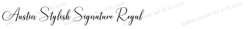 Austin Stylish Signature Regular字体转换